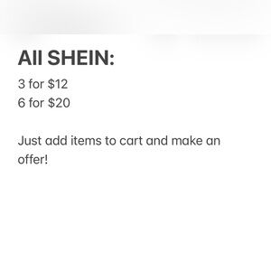SHEIN Black Text Promotional Sign